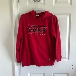 VANS Off the Wall Size Small Kangaroo Pocket Hoodie Logo front